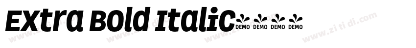Extra Bold Italic字体转换
